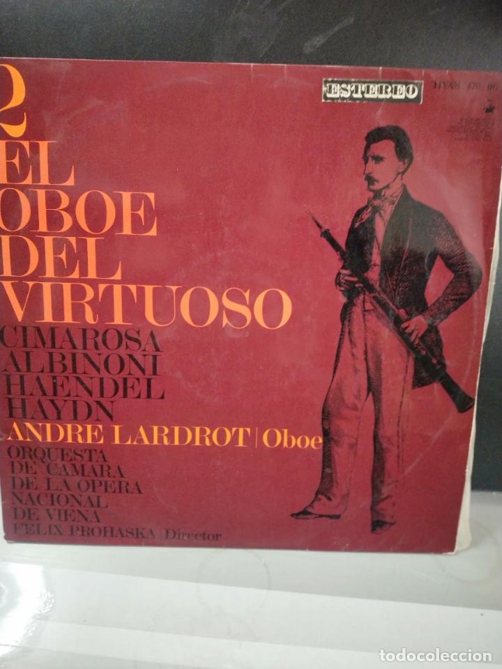Discos de vinilo: 2 EL OBOE DEL VIRTUOSO. ANDRE LARDROT. LP HISPAVOX. - Foto 1