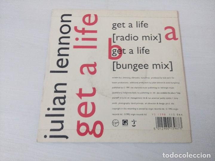 Discos de vinilo: JULIAN LENNON/GET A LIFE/SINGLE. - Foto 3