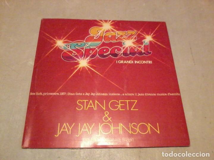 Discos de vinilo: Stan Getz & Jay Jay Johnson It.1981 portada abierta libreto - Foto 1
