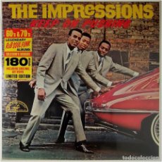 Discos de vinilo: THE IMPRESSIONS - KEEP ON PUSHING - LP EU 2017 (RE) - ABC-PARAMOUNT/ELEMENTAL 700120 - MINT/SEALED. Lote 333663298