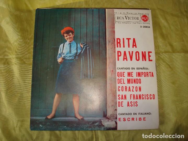 Discos de vinilo: RITA PAVONE. CANTANDO EN ESPA&Ntilde;OL. EP. RCA VICTOR, 1964. IMPECABLE.(#) - Foto 1