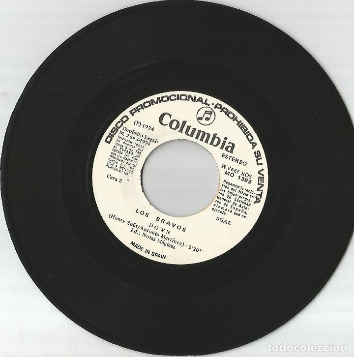 Discos de vinilo: LOS BRAVOS - MA MARIMBA + DOWN SINGLE PROMO SIN PORTADA - Foto 1