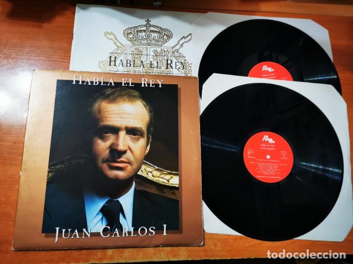 Dischi in vinile: HABLA EL REY JUAN CARLOS I - 2 LP VINILO A&Ntilde;O 1994 RNE CON LIBRETO 24 PAGINAS CON FOTOGRAFIAS RARO