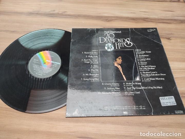 Discos de vinilo: LP NEIL DIAMOND - 20 DIAMONDS HITS - Foto 3