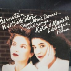 Discos de vinilo: BERNSTEIN WEST SIDE STORY KATIA - MARIELLE LABEQUE. PIANOS. LP CBS 1989.