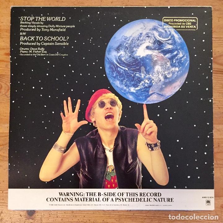 Discos de vinilo: CAPTAIN SENSIBLE : STOP THE WORLD [A&M - ESP 1983] 12&rdquo; - Foto 2