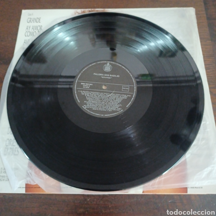 Discos de vinilo: PALOMA SAN BASILIO - GRANDE 1987 HISPAVOX - Foto 5