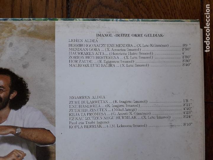 Discos de vinilo: Imanol - iratze okre geldiak - Foto 4
