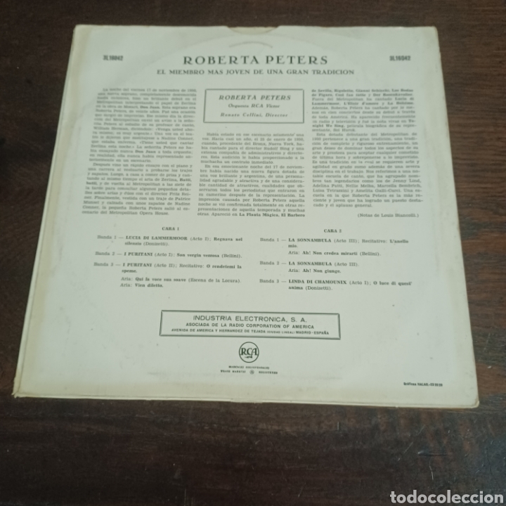 Discos de vinilo: ROBERTA PETERS - Foto 2