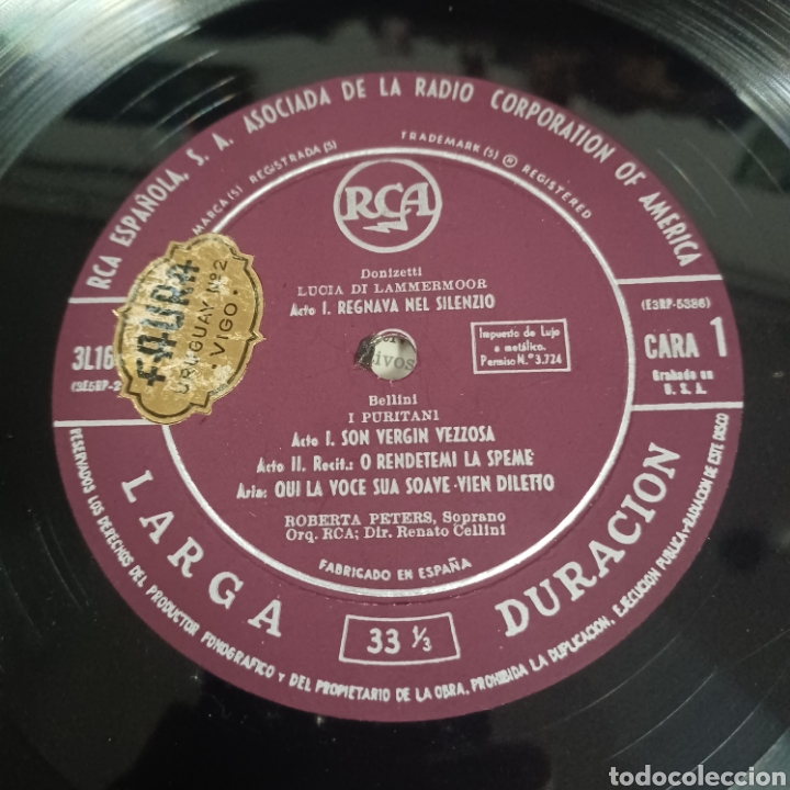 Discos de vinilo: ROBERTA PETERS - Foto 4
