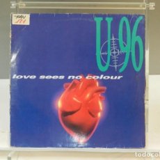 Discos de vinilo: DISCO VINILO MAXI. U 96 – LOVE SEES NO COLOUR. 45 RPM.. Lote 334173808