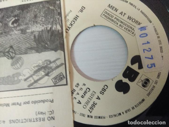 Discos de vinilo: MEN AT WORK/DR.HECKYLL & MR.JIVE/SINGLE PROMOCIONAL. - Foto 2