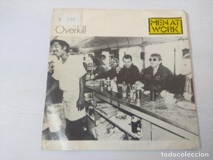 Discos de vinilo: MEN AT WORK/OVERKILL/SINGLE PROMOCIONAL. - Foto 1