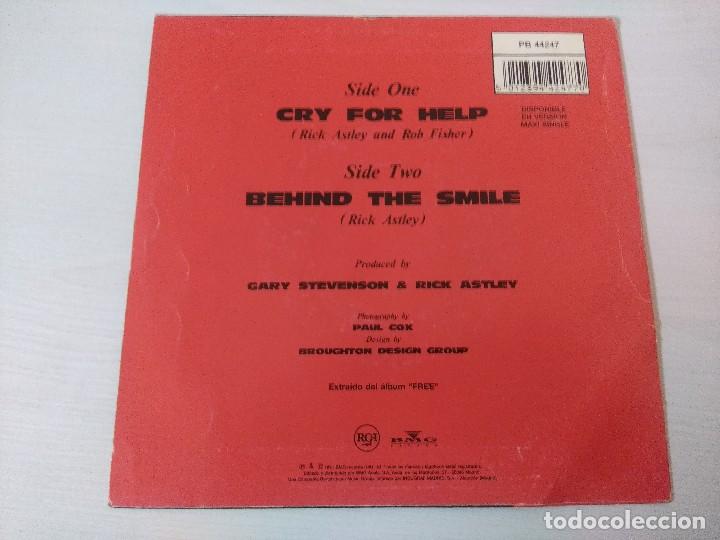 Discos de vinilo: RICK ASTLEY/CRY FOR HELP/SINGLE. - Foto 3
