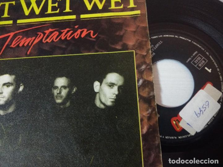 Discos de vinilo: WET WET WET/TEMPTATION/SINGLE. - Foto 2