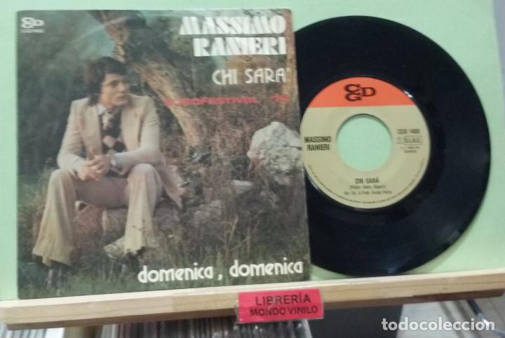 Disques de vinyle: Massimo Ranieri. Chi sara / Domenica -- Single