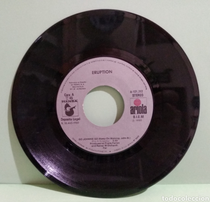 Discos de vinilo: Eruption - Go Johnnie Go - Foto 2