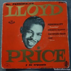 Discos de vinilo: LLOYD PRICE - EP SPAIN 1960 - PARAMOUNT - HISPAVOX - PERSONALITY. Lote 334259473