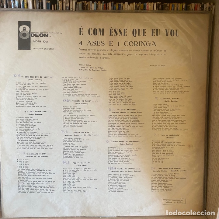 Discos de vinilo: Quatro Ases E Um Coringa &lrm;&ndash; &Eacute; Com Esse Que Eu Vou 1961 Brasil - Foto 2