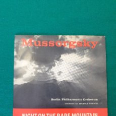 Discos de vinilo: MUSSORGSKY NIGHT ON THE BARE MOUNTAIN. Lote 334369458