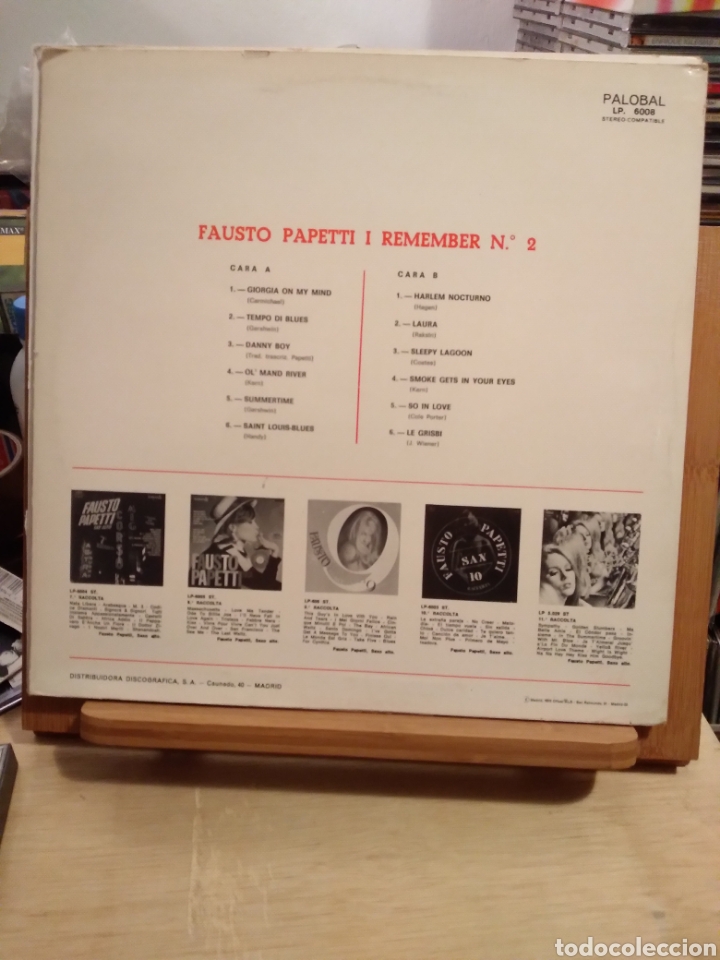 Discos de vinilo: FAUSTO PAPETTI I REMEMBER N&deg;2 - ES.72 - Foto 2