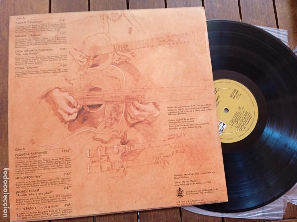 Discos de vinilo: SHAWN PHILLIPS LP. FACES. MADE IN SPAIN. 1973. - Foto 2
