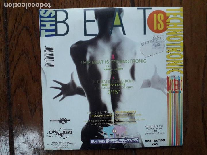 Discos de vinilo: Technotronic - this beat is technotronic + this beat is technotronic (rap to beats) - Foto 2