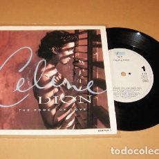 Discos de vinilo: CELINE DION - THE POWER OF LOVE - SINGLE - 1993 - IMPORT / JENNIFER RUSH. Lote 334397188