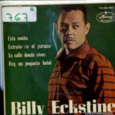 Discos de vinilo: BILLY ECKSTINE / TONIGHT + 3 (EP MERCURY 1963). Lote 334411498