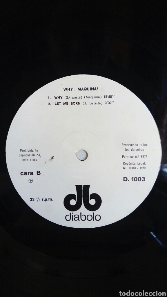 Discos de vinilo: M&aacute;quina - Why? - 1970 - Spain - Prog rock - Foto 4