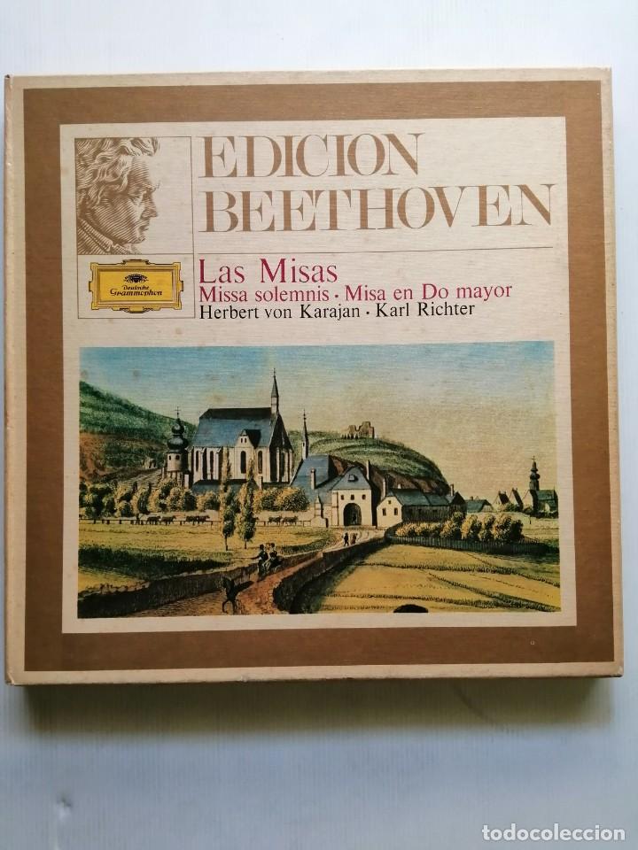 Discos de vinilo: Beethoven Las misas Estuche con 3 LP Vinilo - Foto 1