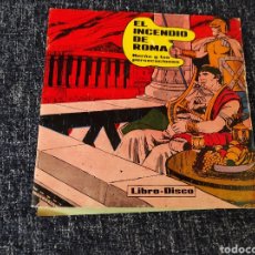 Disques de vinyle: LIBRO-DISCO, EL INCENDIO DE ROMA - CONTIENE VINILO. Lote 334494288