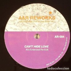 Discos de vinilo: VARIOUS. CAN'T HIDE LOVE / FAMILY AFFAIR / RIGHT PLACE, WRONG TIME. A&R REWORKS 2006.. Lote 334495313