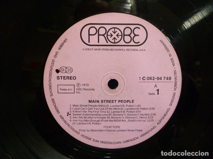 Discos de vinilo: FOUR TOPS - MAIN STREET PEOPLE - Foto 8