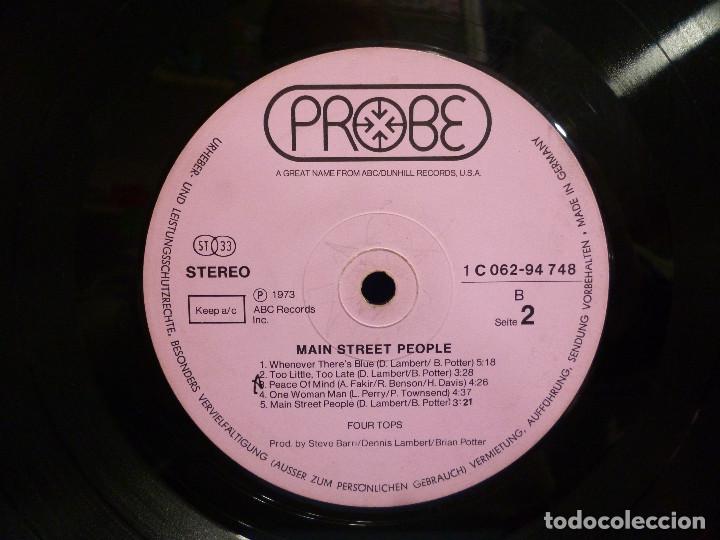 Discos de vinilo: FOUR TOPS - MAIN STREET PEOPLE - Foto 10