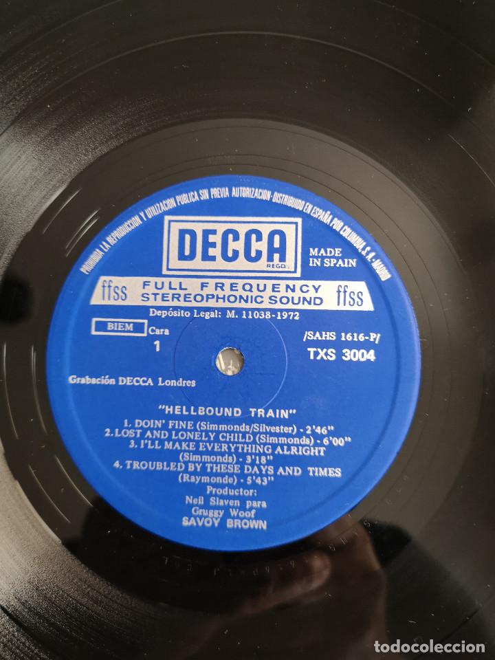 Discos de vinilo: VINILO LP - SAVOY BROWN - HELLBOUND TRAIN - MADE IN SPAIN - DECCA - 1972 - Foto 6