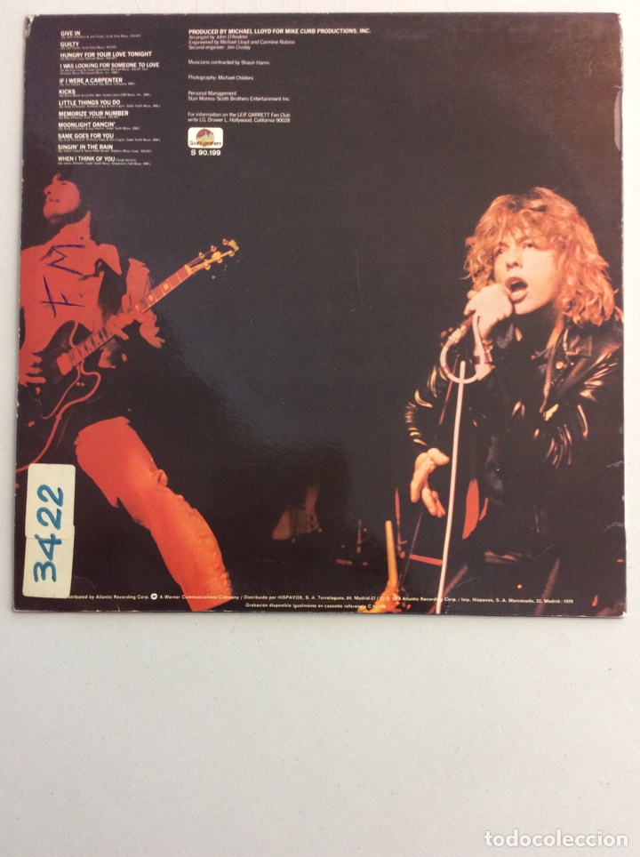 Discos de vinilo: Leif Garrett. Game goes for you. - Foto 2