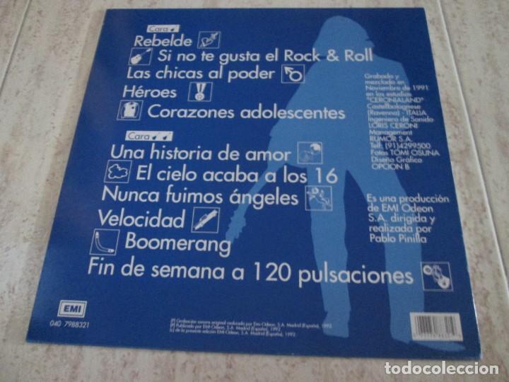 Discos de vinilo: DAVID SANTISTEBAN - Rebelde. Spanish 12&rdquo; 1992 Edition. Insert. Como Nuevo - Foto 4
