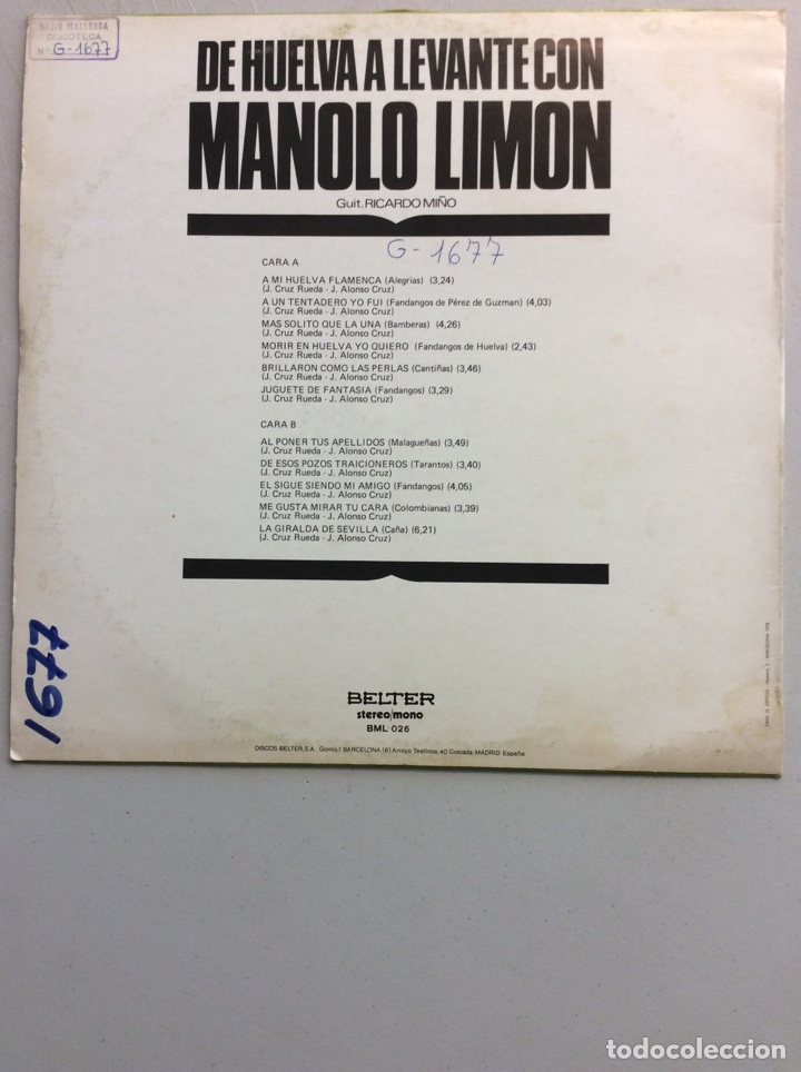 Discos de vinilo: De Huelva a Levante con Manolo Limon. - Foto 2