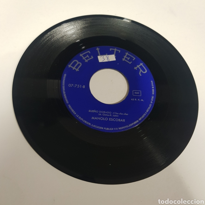 Discos de vinilo: SMV 38 Manolo Escobar -SOLO MINI VINILO - Foto 1