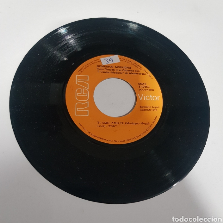 Discos de vinilo: SMV 39 Domenico Modugno-SOLO MINI VINILO - Foto 1