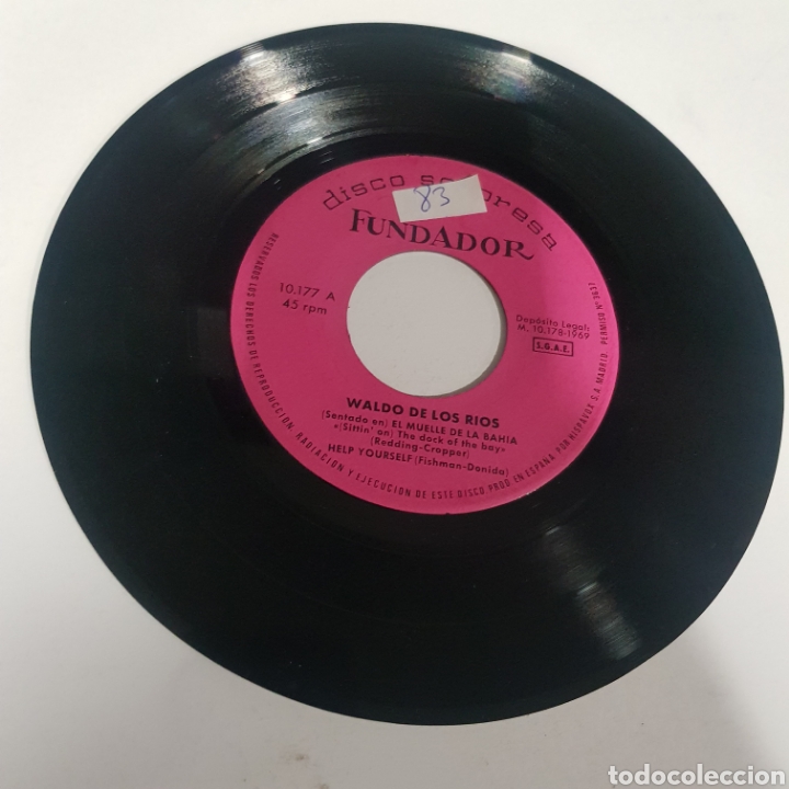 Discos de vinilo: SMV 83 Waldo de los R&iacute;os -SOLO MINI VINILO - Foto 1