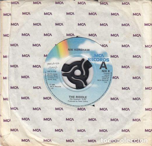 Discos de vinilo: NIK KERSHAW - THE RIDDLE - SINGLE EDICION INGLESA - Foto 1