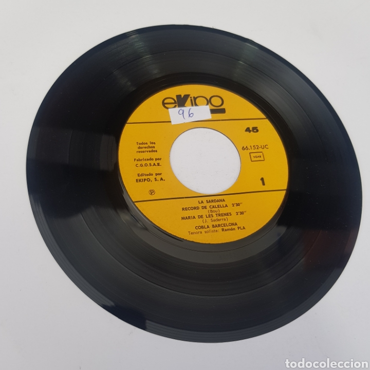 Discos de vinilo: SMV 96 la sardana -SOLO MINI VINILO - Foto 1