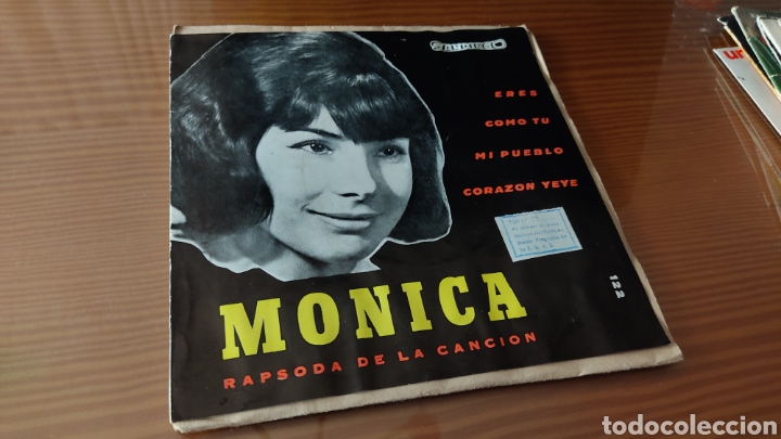 Discos de vinilo: Disco vinilo single de Monica &rdquo; Rapsoda de la cancion &rdquo; - Foto 1