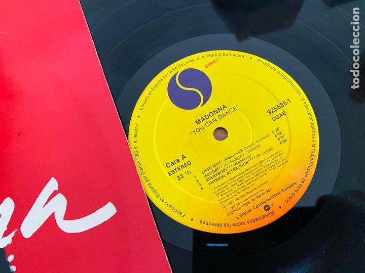 Discos de vinilo: MADONNA (YOU CAN DANCE) LP ESPA&Ntilde;A (B-54) - Foto 2