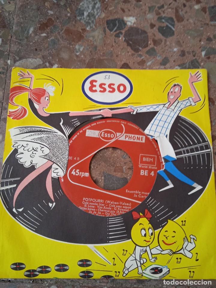 Discos de vinilo: Vinilo de 45 con publicidad de esso - Foto 1