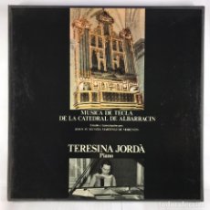 Discos de vinilo: TERESINA JORDA - MUSICA DE TECLA DE LA CATEDRAL DE ALBARRACIN - BOX 3 LP. Lote 334795613