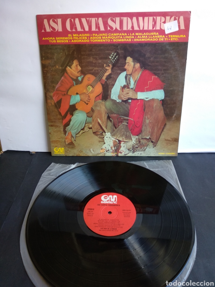 Disques de vinyle: *ASI CANTA SUDAMERICA. SPAIN. GRAMUSIC. 1973