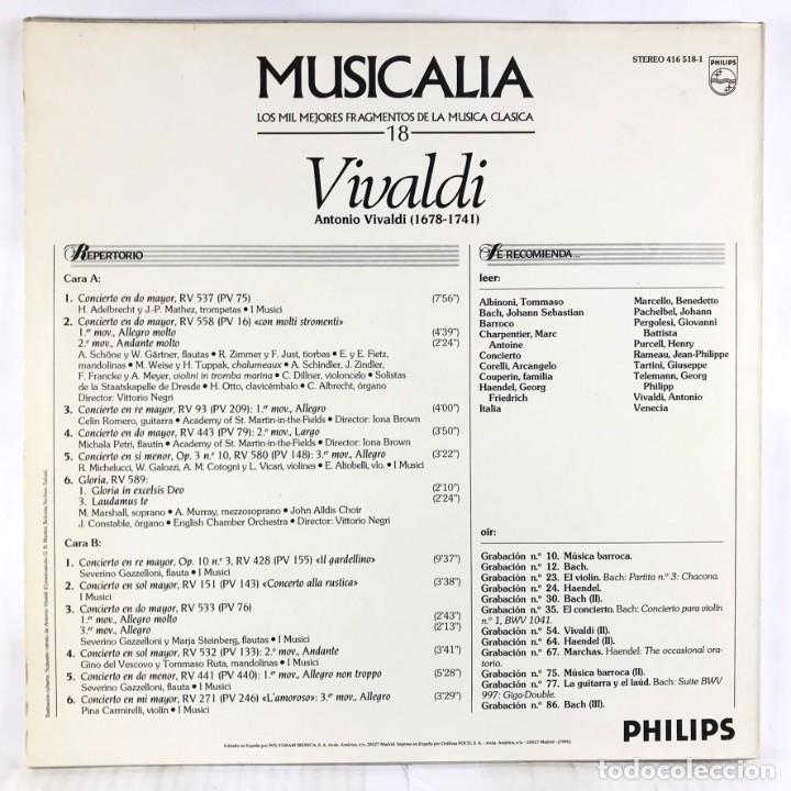 Discos de vinilo: MUSICALIA - SALVAT - DISCO 18. Vivaldi - Foto 2